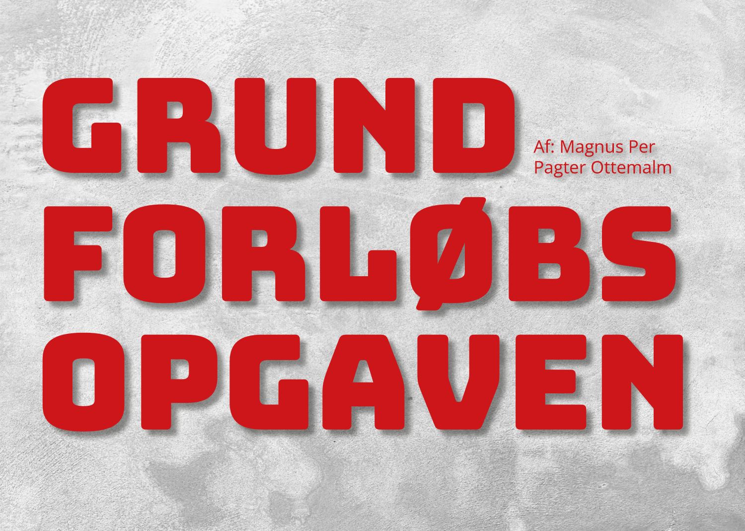 Grundforløbsprøve